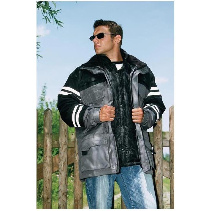 Scheibler, Arbeitsjacke, Kombijacke 5 in 1 Grösse XXL grau/schwarz (XXL)