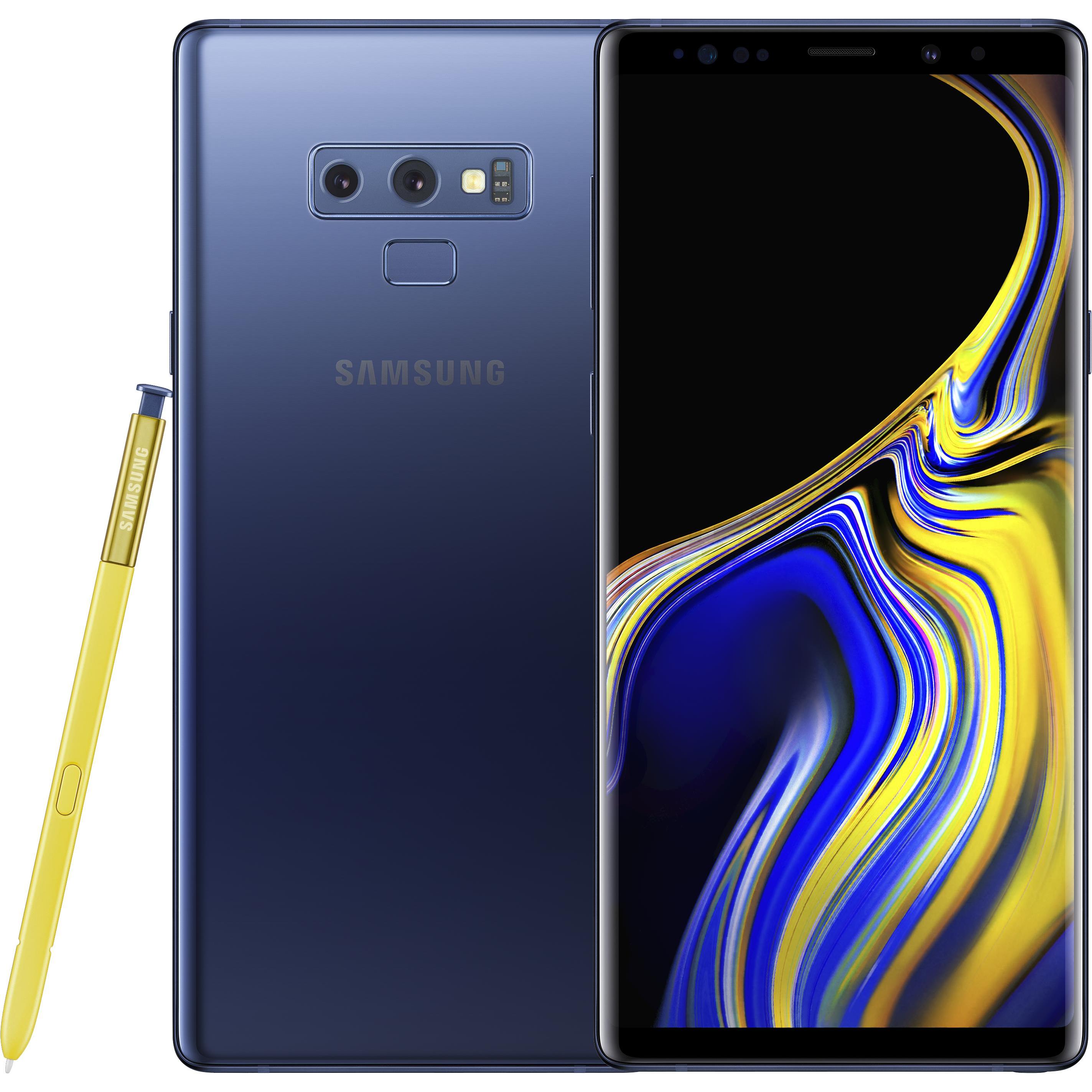 Samsung Galaxy Note 9 EU (128 GB, Ocean Blue, 6.40", Hybrid Dual SIM, 4G), Smartphone, Blau