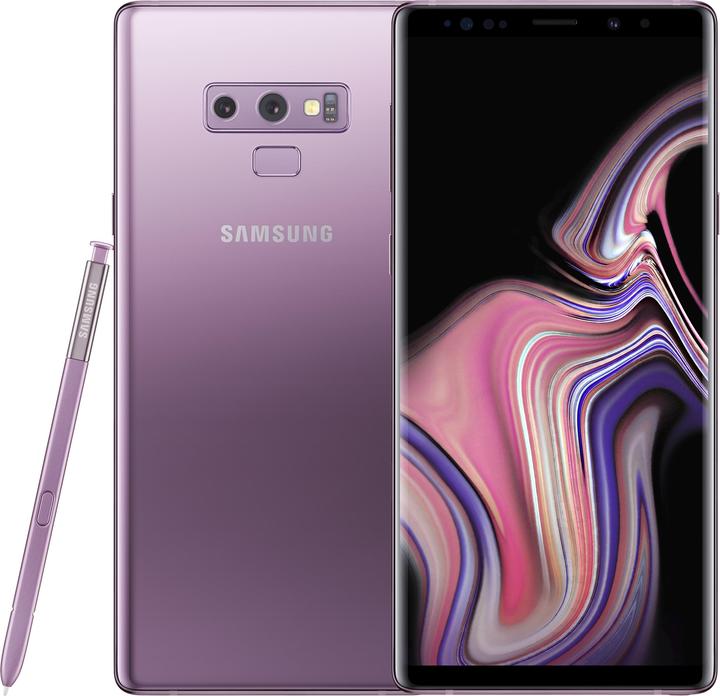 Image du produit Samsung Galaxy Note9 (128 Go, Lavender Purple, 6.40", Double SIM hybride, 4G)