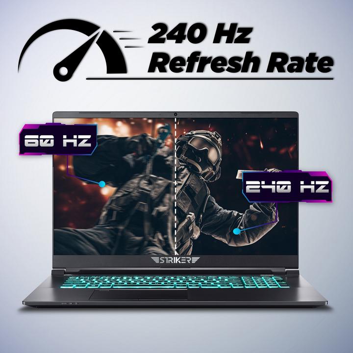 Actual product image Hyrican Striker 1667 Gaming Notebook 15.6" 240 Hz, i7-11800H, 32GB, 1TB SSD, RTX 3080 oBs (15.60", Intel Core i7-11800H, 32 GB, 1000 GB)