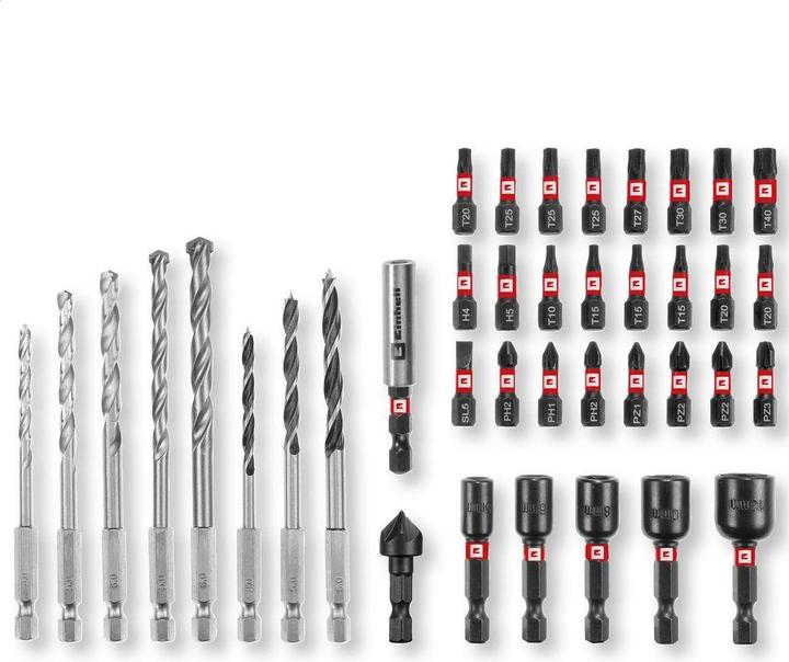 Produktbild Einhell 108759 39teilig Bohrer- und Bit-Sortiment (6 Millimeter, 4 Millimeter, 5 Millimeter, 8 Millimeter)