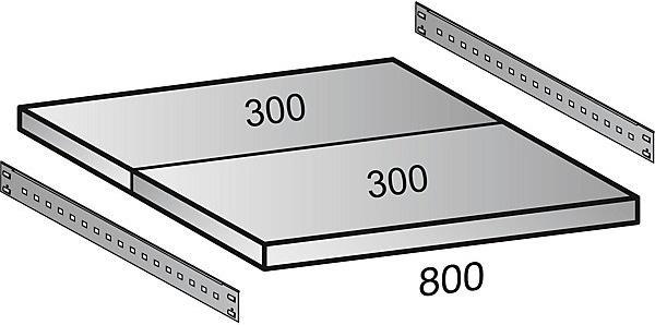 Actual product image kaiserkraft Boltless rack, galvanized, 7 shelves