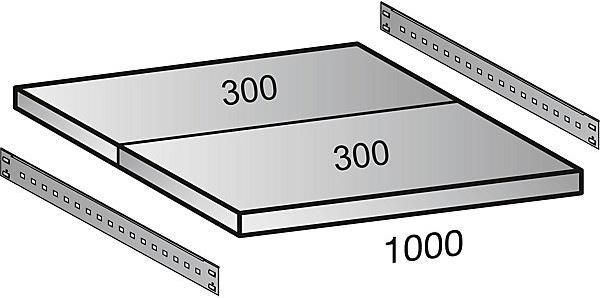 Actual product image kaiserkraft Boltless rack, galvanized, 7 shelves