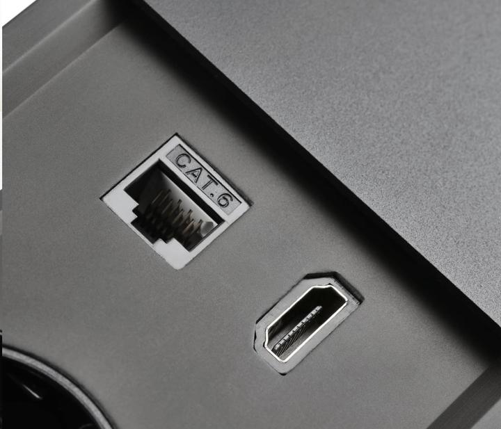 Image du produit GTV Prise multiple avec ports USB, HDMI et RJ45 pour bureau et table