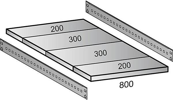 Actual product image kaiserkraft Boltless rack, galvanized, 7 shelves