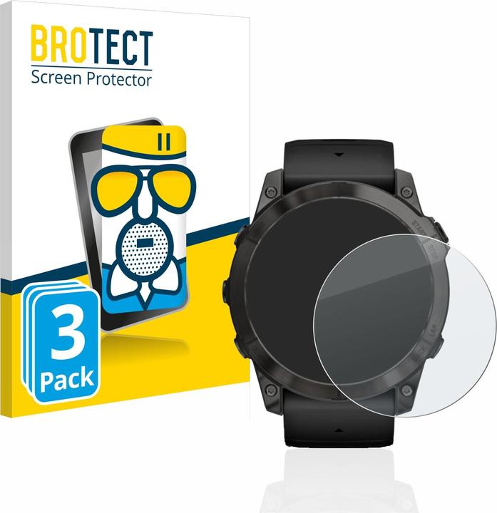 Produktbild BROTECT AirGlass Panzerglasfolie Matt (Garmin Fenix 7S Pro Solar)