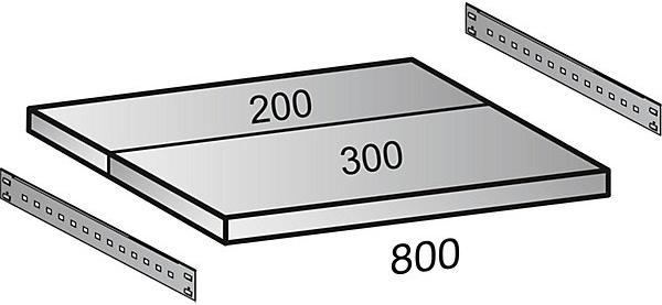 Actual product image kaiserkraft Boltless rack, galvanized, 7 shelves