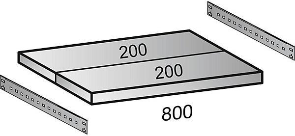 Actual product image kaiserkraft Boltless rack, galvanized, 7 shelves