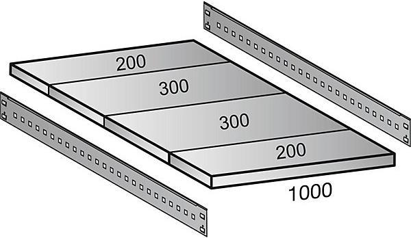 Actual product image kaiserkraft Boltless rack, galvanized, 7 shelves