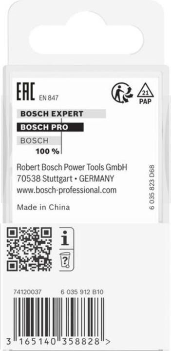 Produktbild Bosch Professional Zubehör Abrundfräser, 1/4-Zoll, R1 6,3 mm, D 25,4 mm, L 13,2 mm, G 54 mm