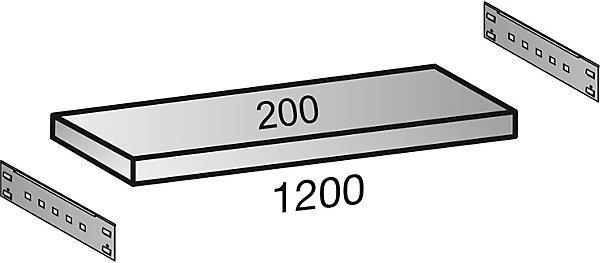 Actual product image kaiserkraft Boltless rack, galvanized, 7 shelves