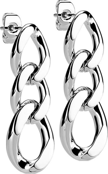 Immagine prodotto Hollywood Body Jewelry Orecchini pendenti in argento con catena a maglie (senza ottone, Acciaio chirurgico 316L)