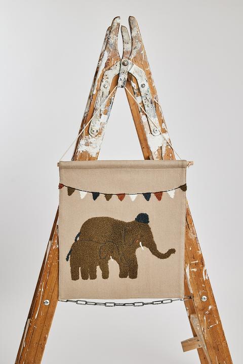 Actual product image Smallstuff - Wall deco, elephants - 37x33 cm (40023-10)