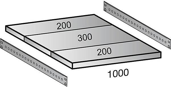 Actual product image kaiserkraft Boltless rack, galvanized, 7 shelves