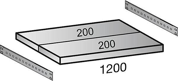 Actual product image kaiserkraft Boltless rack, galvanized, 7 shelves