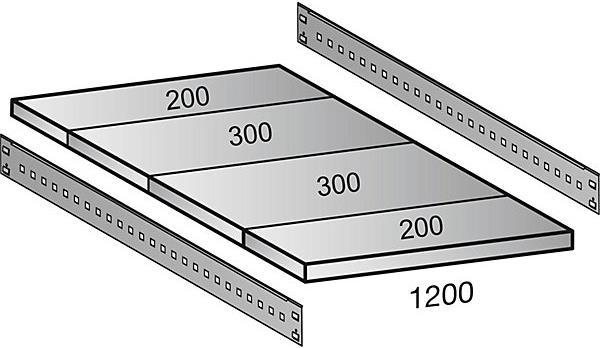 Actual product image kaiserkraft Boltless rack, galvanized, 7 shelves