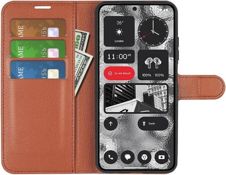 Actual product image Cover-Discount Nothing Phone (2) - Leather case cover brown (Nothing Phone (2))