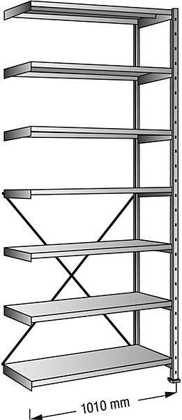 Actual product image kaiserkraft Boltless rack, galvanized, 7 shelves