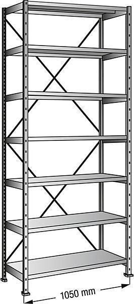 Actual product image kaiserkraft Boltless rack, galvanized, 7 shelves