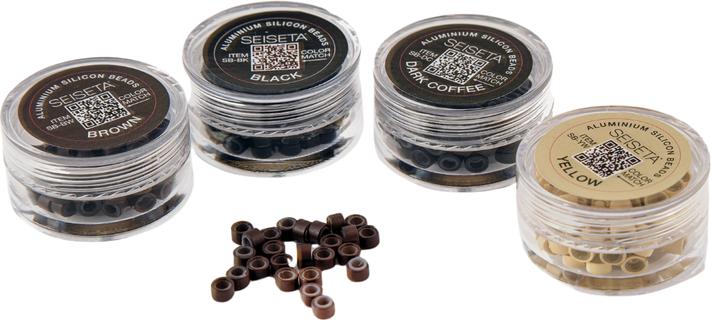 Image du produit Seiseta Aluminum Silicon Beads braun 150 Stk. (Marron)