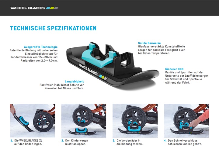 Actual product image Wheelblades XL Stroller Ski