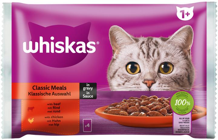 Actual product image Whiskas Portion bag Multipack 1+ Classic selection in sauce (Adult, 13 pcs., 4420 g)