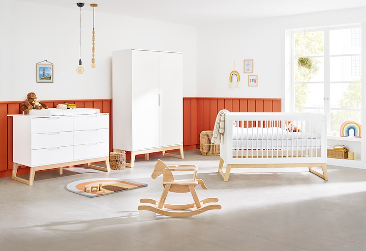 Produktbild Pinolino Kinderzimmer-Set 'Bridge' extrabreit, 3-tlg. (Kinderkleiderschrank)