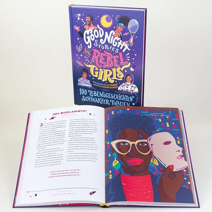 Produktbild Good Night Stories for Rebel Girls - 100 Lebensgeschichten Schwarzer Frauen (Deutsch, CaShawn Thompson, Lilly Workneh, 2021)