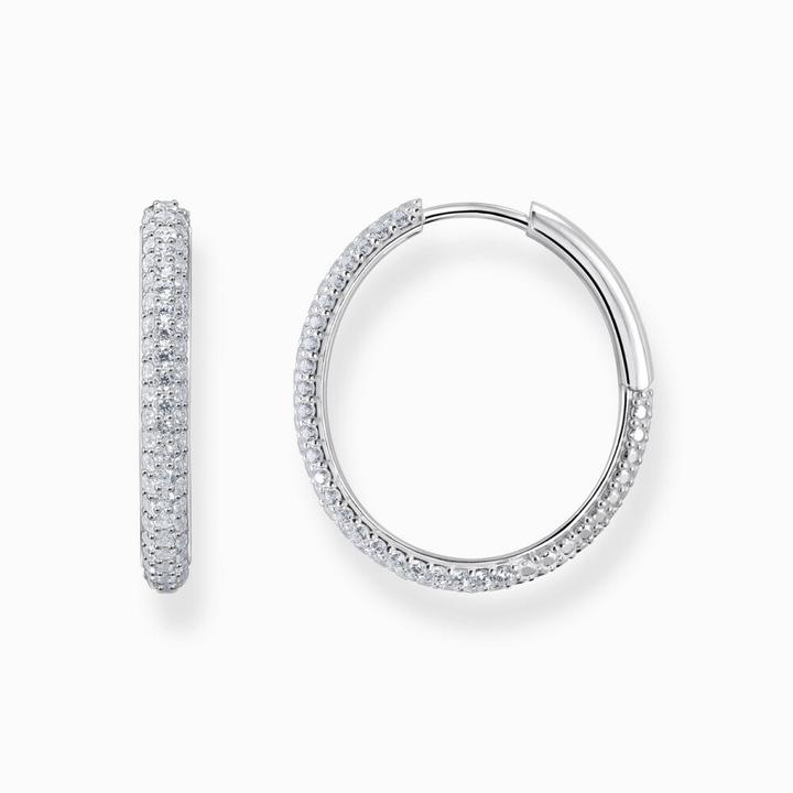 Immagine prodotto Thomas Sabo Orecchini a cerchio con pavé di zirconi bianchi (Argento 925)