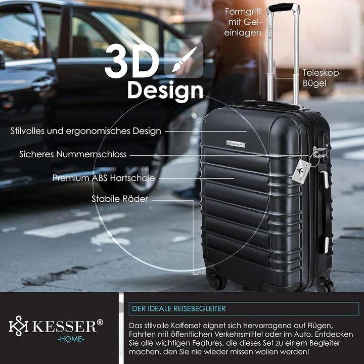 Produktbild Kesser 4-teiliges ABS-Hartschalenkofferset