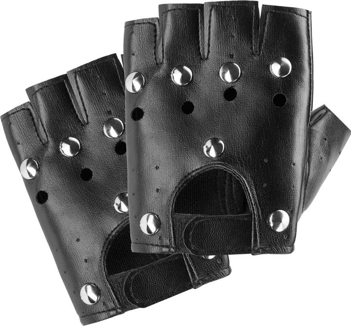 Produktbild tectake Accessoires-Set Leder Handschuhe und zwei Armbänder (Polyurethan)