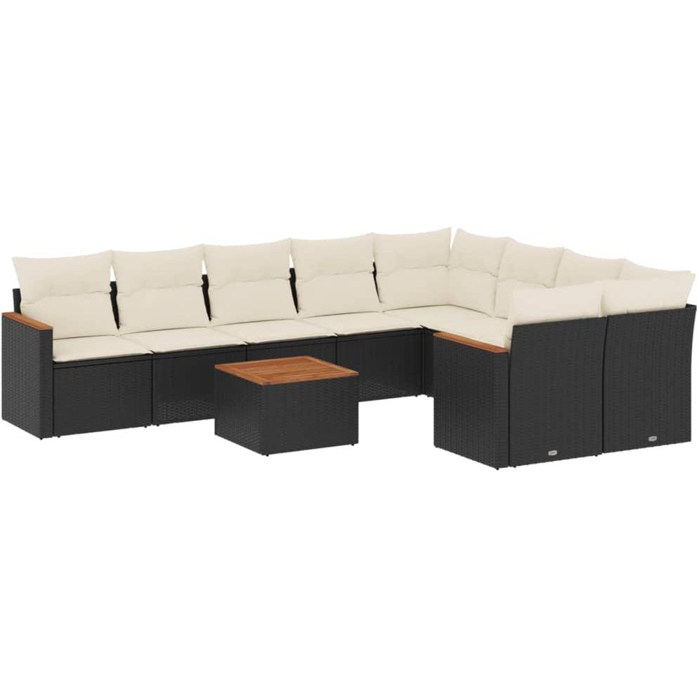 VidaXL, Gartenlounge, 10-tlg. Garten-Lounge-Set mit Kissen