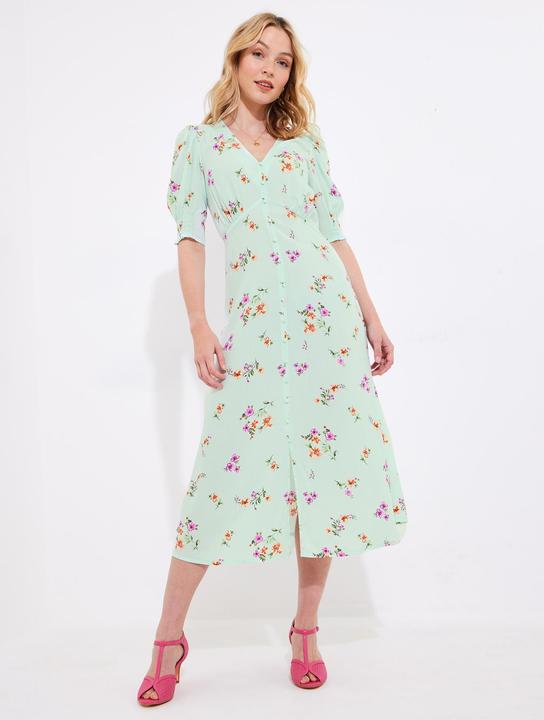 Produktbild Joe Browns Ditsy Floral Button Midi Dress (36)