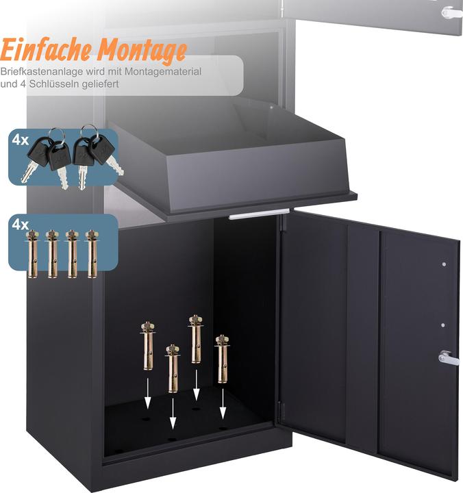 Actual product image Relaxdays mailbox