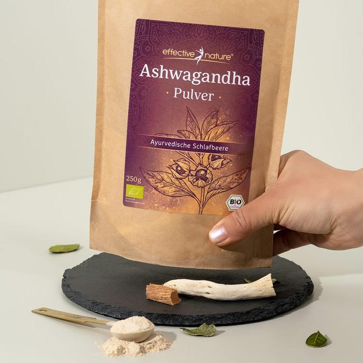 Produktbild Effective Nature Bio Ashwagandha Pulver (Pulver, 250 g)