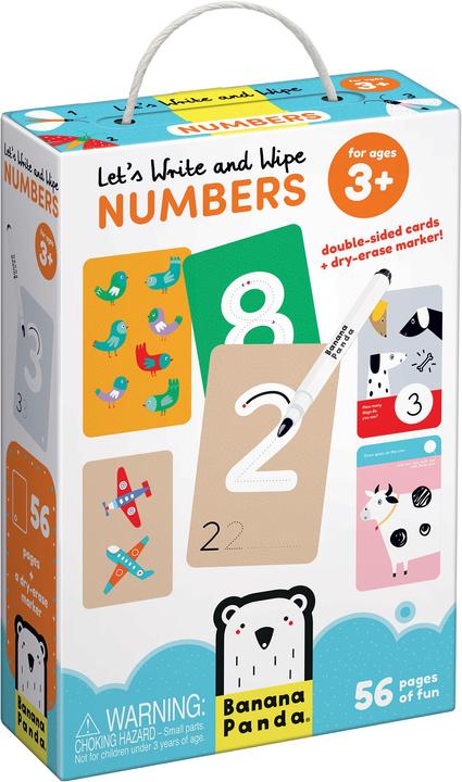Image du produit Banana Panda Let's Write and Erase Numbers 3+ (Écrire et effacer des chiffres)