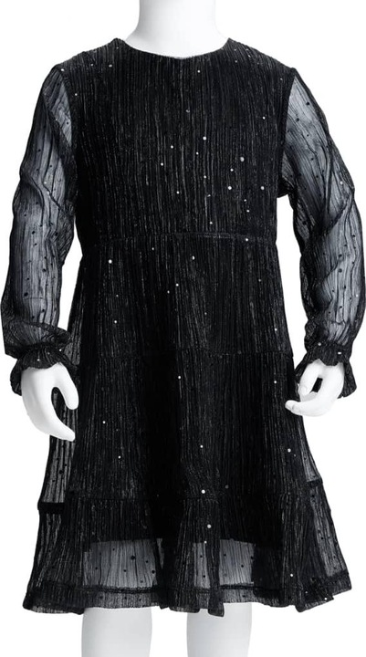 Immagine prodotto VidaXL Abito da bambino con maniche lunghe nero 128, materiale esterno (128)