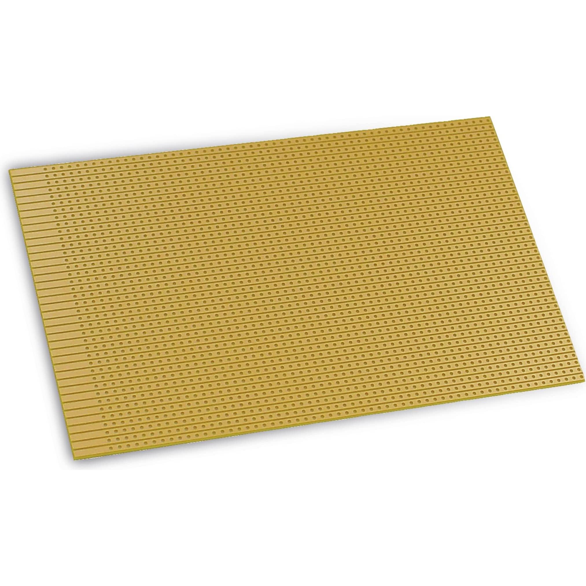 Eneroid Streifenrasterplatine, 160x100mm, RM2,54, für Direktstecker (Platine), Elektronikzubehör + Gehäuse