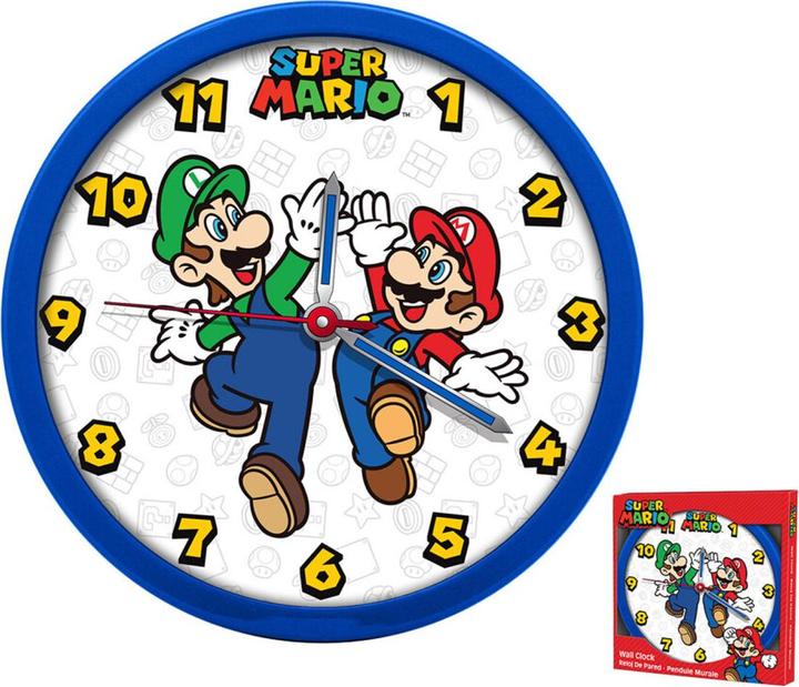 Actual product image Super Mario wall clock (24 cm)
