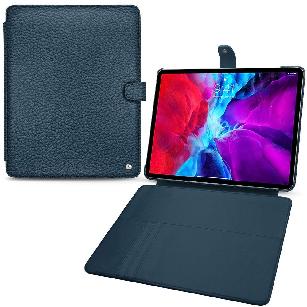 Noreve Lederschutzhülle Wallet (iPad Pro 12.9 2020 (4. Gen)), Tablet Hülle, Blau