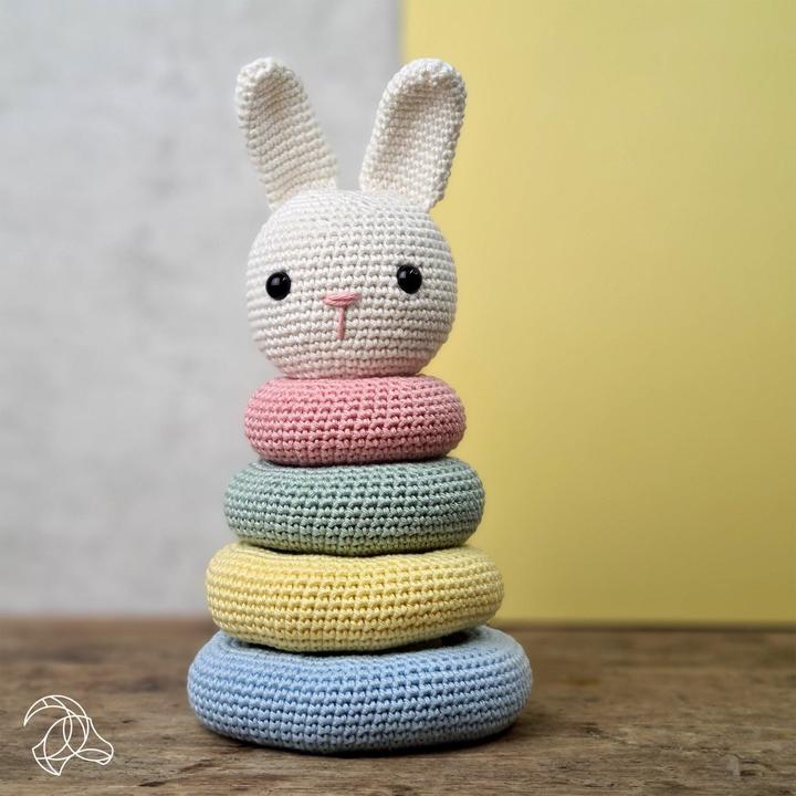 Actual product image Hardicraft Rabbit Stacking Tower - Crochet Set