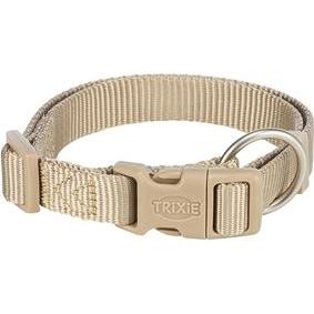 Trixie Halsband Hond Premium Zand Taupe - 25-40X1 Cm (S, Hund, Hundesport), Halsband + Leine