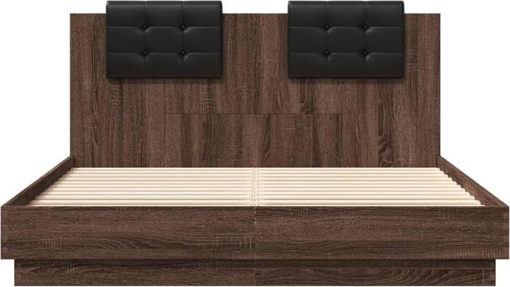 Actual product image VidaXL Bed frame with headboard (120 x 200 cm)