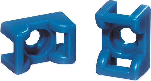HellermannTyton Befestigungssockel KR6G5 E/TFE BU 100 (Befestigungsschlaufen, 17.80 mm, 100 Stk.)