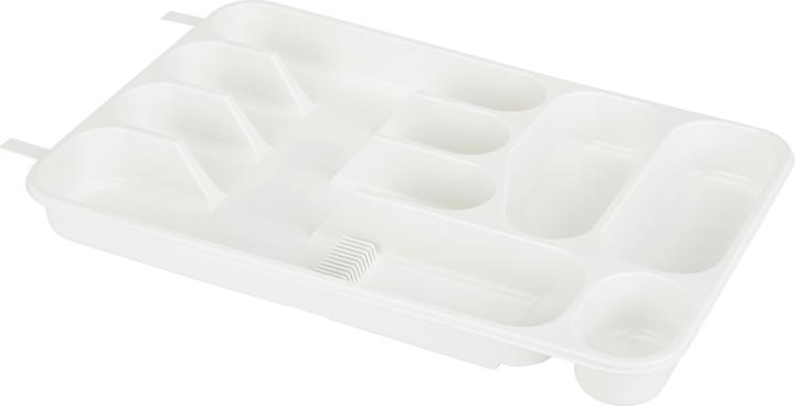 Plast team Range-couverts, 7 compartiments, blanc