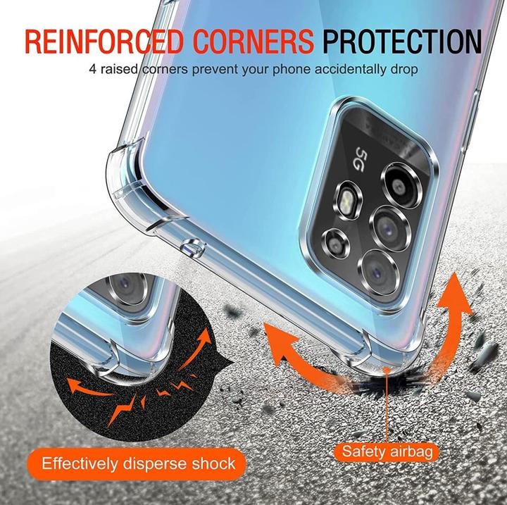 Actual product image Screenguard Oppo A94 5G Case Crystal Soft Airbag Bumper (Oppo A94 5G)