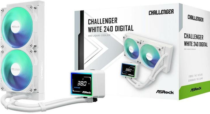 Actual product image AsRock CPC Challenger 240 Digital ARGB White