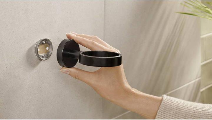 Productafbeelding tesa 40566-00000-00 MOON ZWART Tandenborsteltuimelaar Kleefstof Zwart (mat), satijnglas (9 x 13,5 x 18 cm)