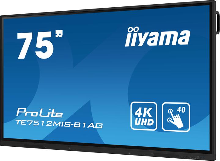 Actual product image iiyama ProLite TE7512MIS-B1AG (3840 x 2160 Pixels, 75")