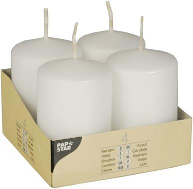 Papstar 10483 Wachskerze Zylinder (e) (4 Stk.)
